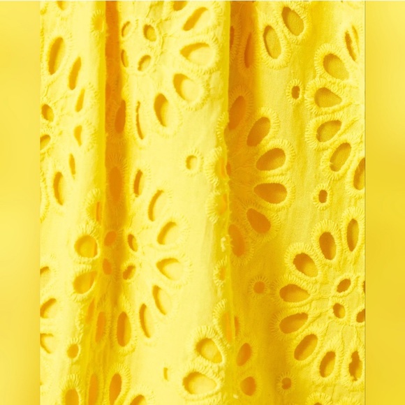 ☀️ LILLY PULITZER YELLOW EYELET HIGH WAIST MINI SKIRT! - Picture 16 of 16